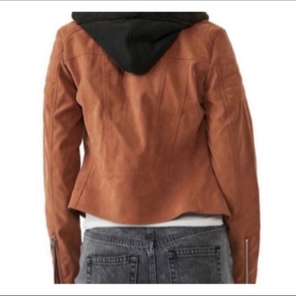 Free People HARRIET VEGAN SUEDE HOODED MOTO JACKET NWT - Picture 8 of 12